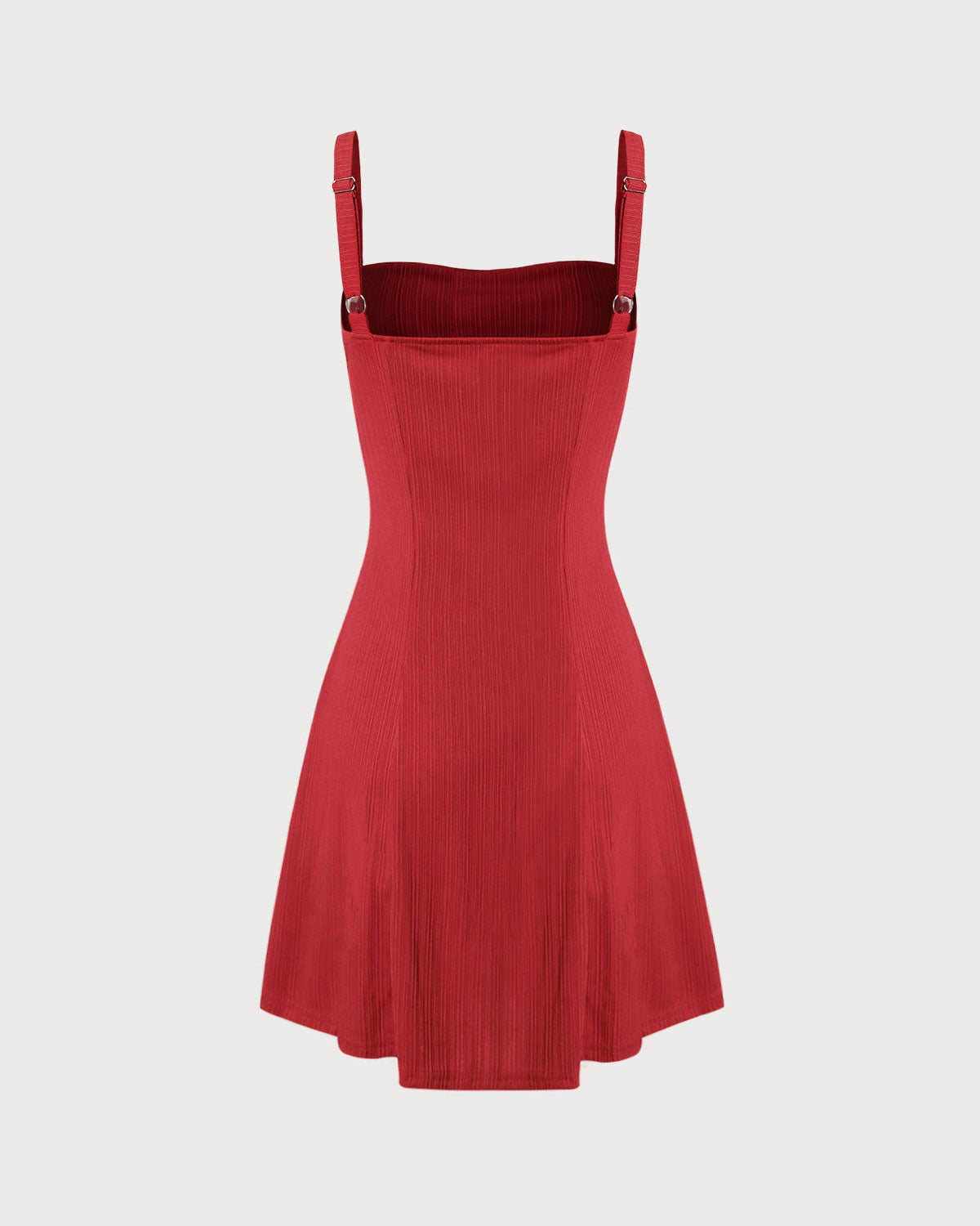 Red A-Line Slip Mini Dress