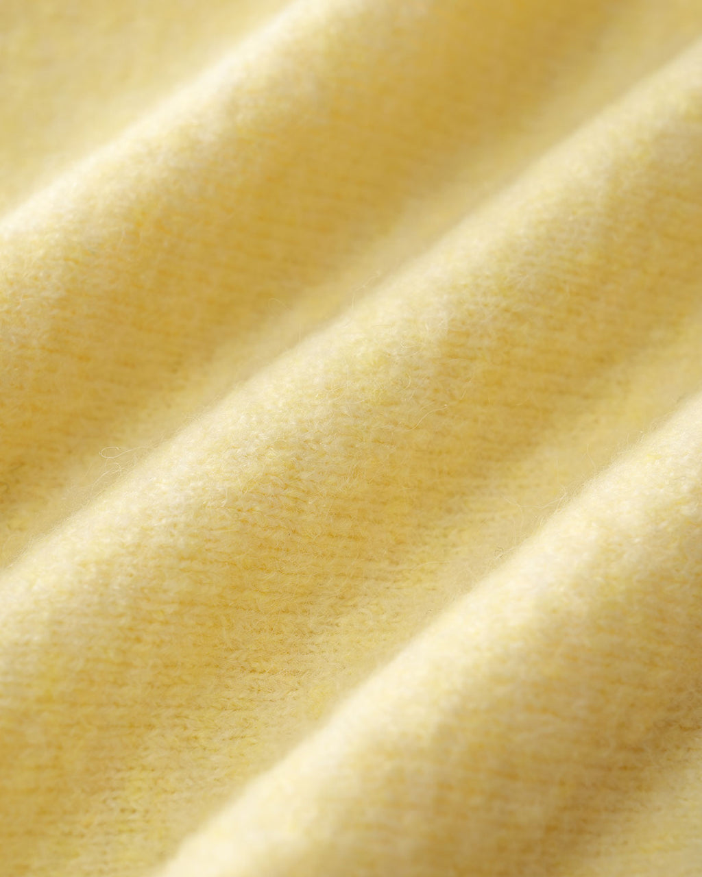 Yellow Round Neck Knit Cardigan