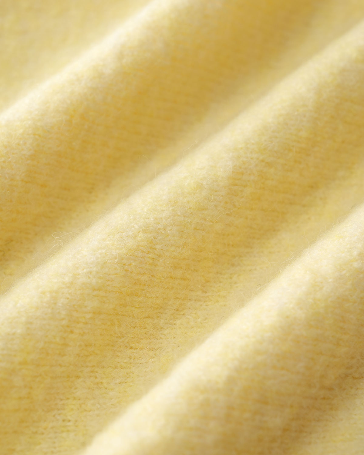 Yellow Round Neck Knit Cardigan