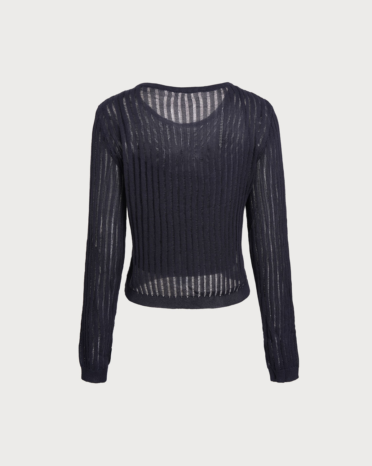 Navy Pullover Sweater Two-Piece Set