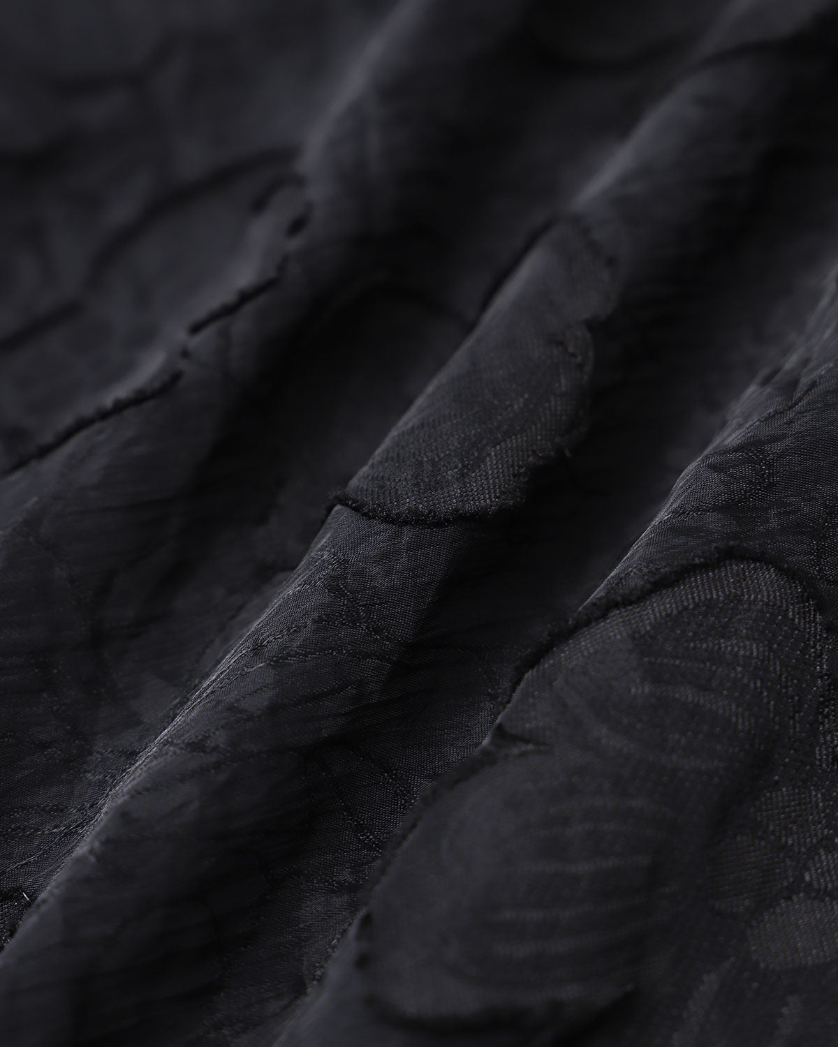 Black Square Neck Puffed Sleeve Midi Dress